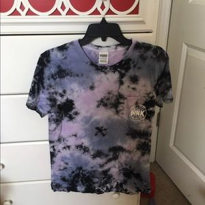 vs PINK tie dye shirt